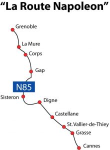 Itinéraire de la route Napoléon